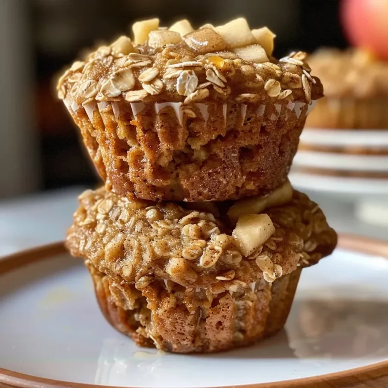 ['A side view of a mouthwatering apple cinnamon oatmeal muffin showcasing a golden-brown top with apple chunks.', 'Close-up of a freshly baked apple cinnamon oatmeal muffin, highlighting its soft texture and cinnamon dusting.', 'Side profile of an appetizing apple cinnamon oatmeal muffin, revealing its moist interior and apple pieces.', 'Detailed close-up of a delicious apple cinnamon oatmeal muffin, emphasizing the warm, inviting color and ingredients.']