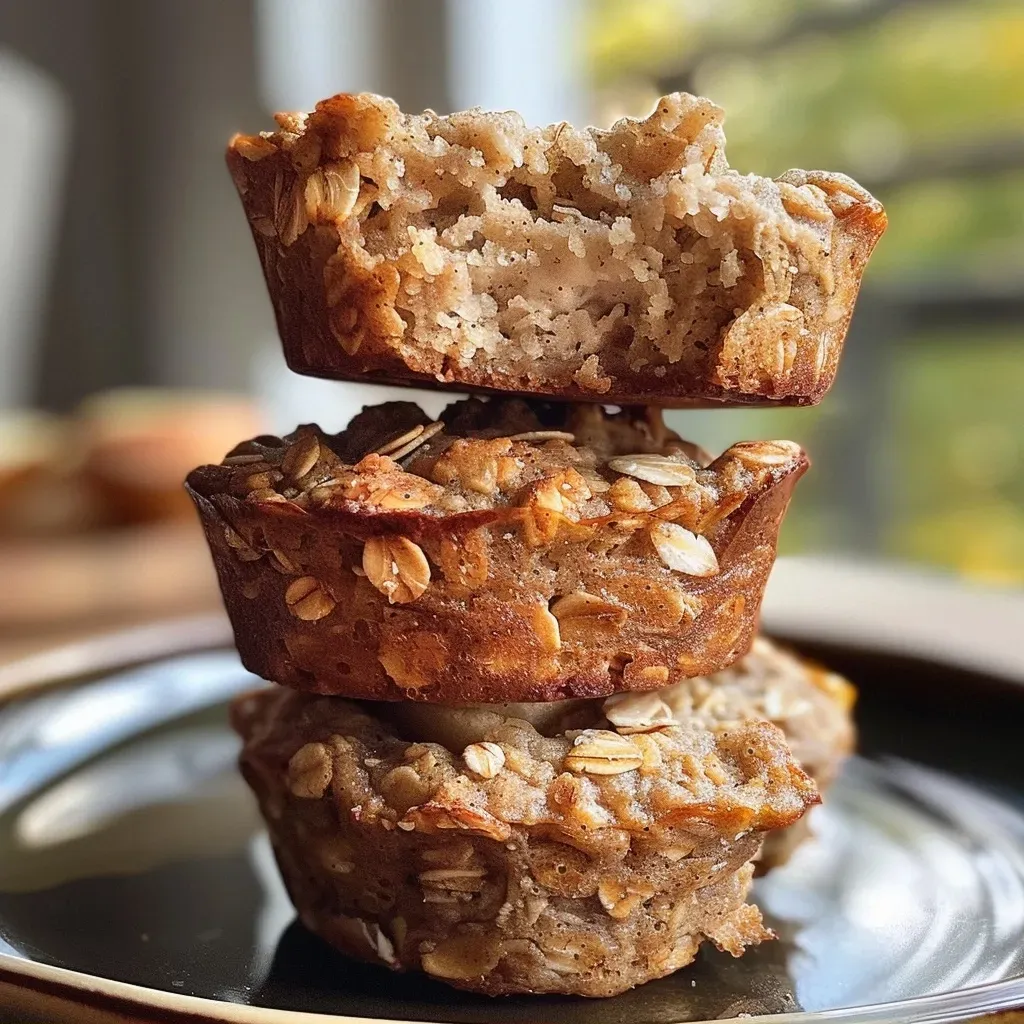 ['Close-up view of a freshly baked apple protein muffin, showcasing its golden-brown top and visible apple chunks.', 'Side view of a delicious apple protein muffin with a textured surface and pieces of apple peeking through.', 'Juicy apple protein muffin captured in detail, highlighting its moist interior and crumbly exterior.', 'A single protein muffin cut in half, revealing its soft, fluffy texture and diced apple filling.']