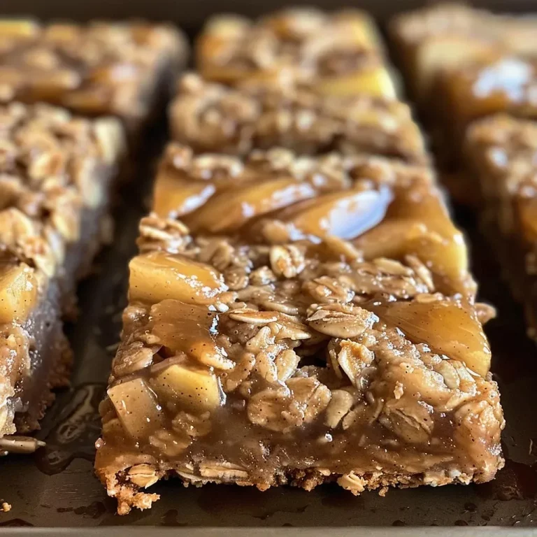 ['Close-up view of cinnamon apple oat bars with a golden-brown crust.', 'Juicy cinnamon apple oat bars displayed on a rustic wooden surface.', 'Freshly baked cinnamon apple oat bars with visible apple chunks and a sprinkle of nuts.', 'Side view of delicious cinnamon apple oat bars, showcasing their chewy texture.']