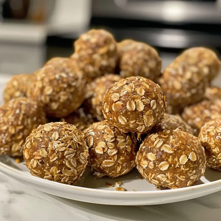 ['Close-up view of No Bake Pumpkin Spice Energy Bites with a textured surface.', 'Side view of several No Bake Pumpkin Spice Energy Bites arranged on a plate.', 'A cluster of No Bake Pumpkin Spice Energy Bites with visible chocolate chips and oats.', 'Juicy No Bake Pumpkin Spice Energy Bites highlighting ingredients like pumpkin puree and chia seeds.']