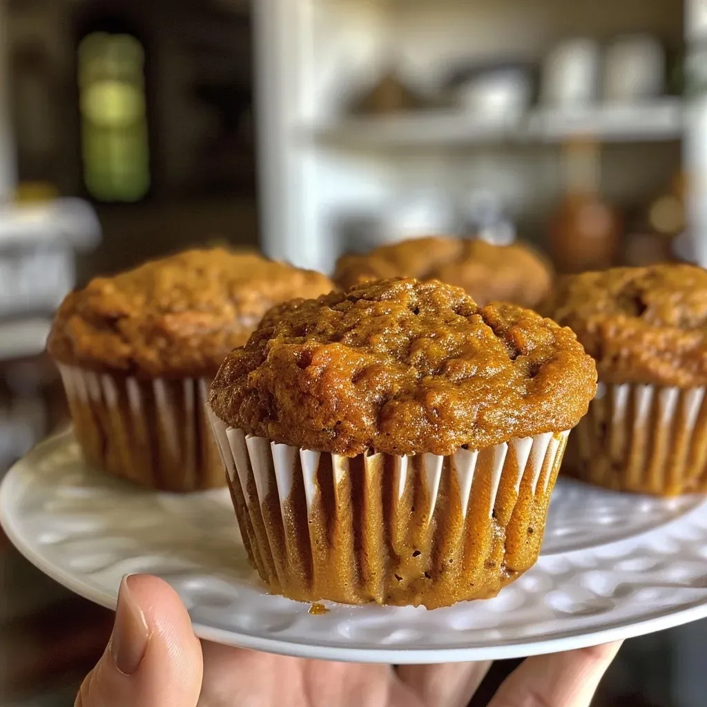 Close-up view of protein muffins with dark chocolate chips on a wooden surface.