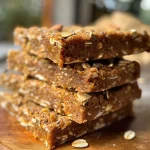 ['Close-up view of freshly made Pumpkin Spice Energy Bars showing a textured surface with specks of nuts and chocolate chips.', 'Side view of a stack of Pumpkin Spice Energy Bars highlighting their rich, golden-brown color and chewy texture.', 'Juicy Pumpkin Spice Energy Bars displayed on a plate, showcasing their ingredients like oats and pumpkin puree.', 'A delicious selection of Pumpkin Spice Energy Bars with a soft texture and sprinkled nuts, captured in natural light.']