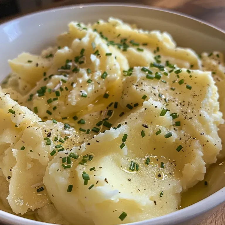 Creamy Garlic and Herb Mashed Potatoes: A Deliciously Balanced Side Dish Close-up view of creamy garlic and herb mashed potatoes in a bowl.